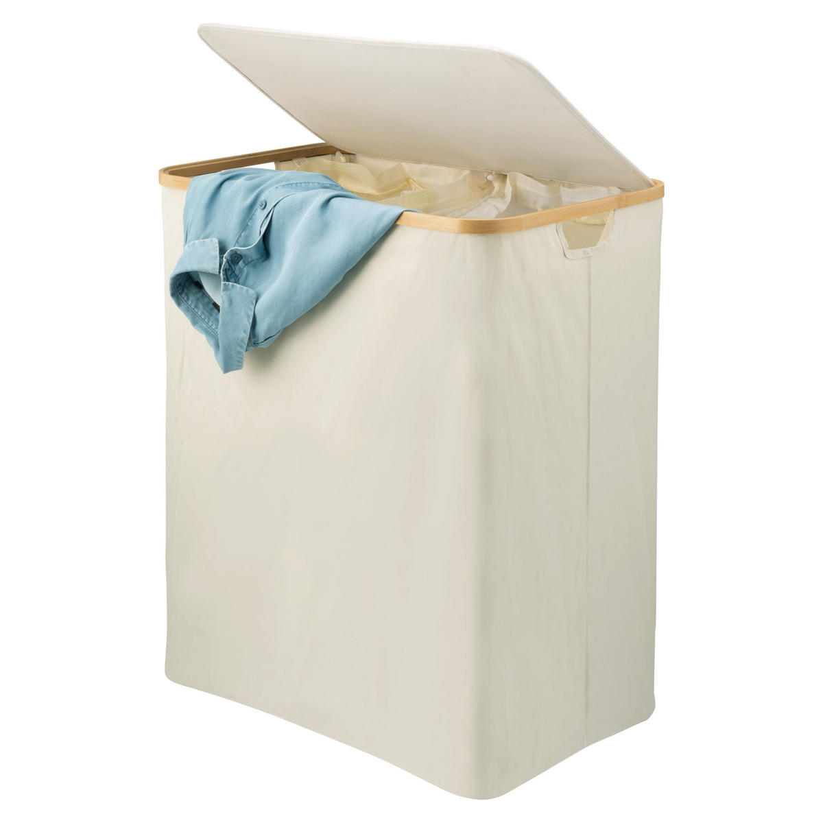 WÄSCHESAMMLER 145 Liter, beige - Beige, Textil (57.5/68/37.5cm) - bremermann