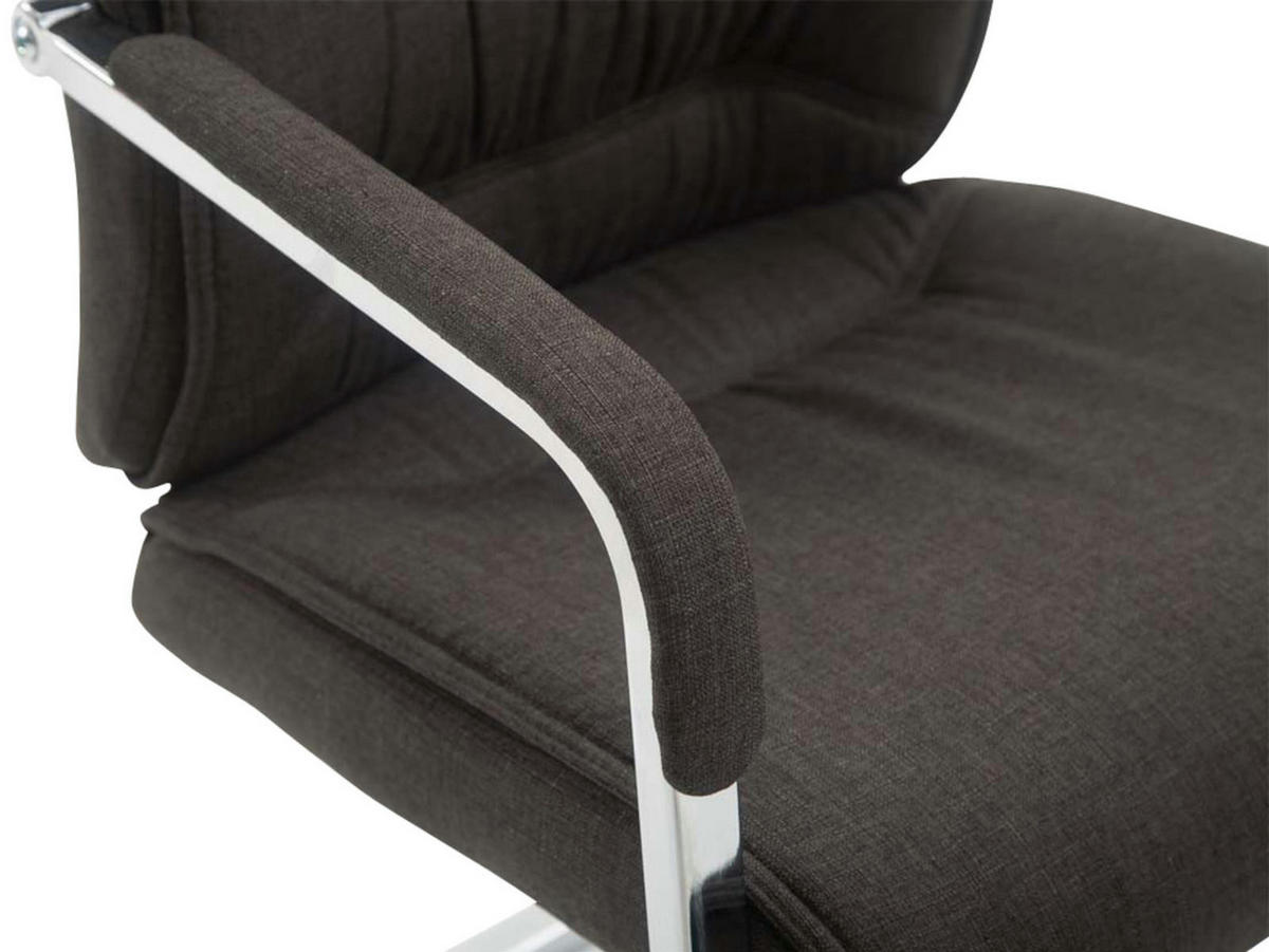 SCHWINGSTUHL 2er Set Stoff dunkelgrau - Dunkelgrau, Textil/Metall (58/102/65cm) - CLP