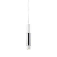 HÄNGELAMPE Crutch Weiß - Chromfarben/Weiß, Metall (5.8/5.8/40cm) - s.luce