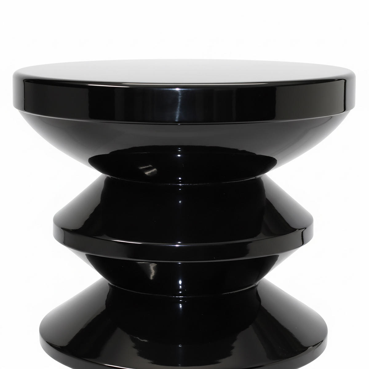 STRANSKA miza - črna, kovina (35/35/46cm) - Relaxdays