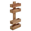 ZEITUNGSSTÄNDER NAKO Massivholz Klassisch Handgefertigt, Beige 30x10x72 cm - Beige, Holz (30/72/10cm) - KADIMA DESIGN