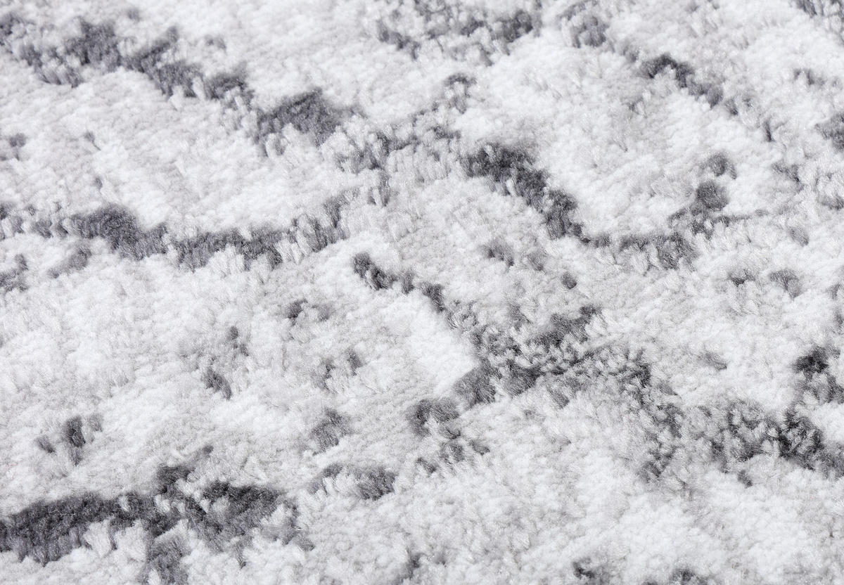 TEPPICHLÄUFER SKY grau abstrakt 70/150 cm - Grau, Textil (70/150cm) - Tapiso