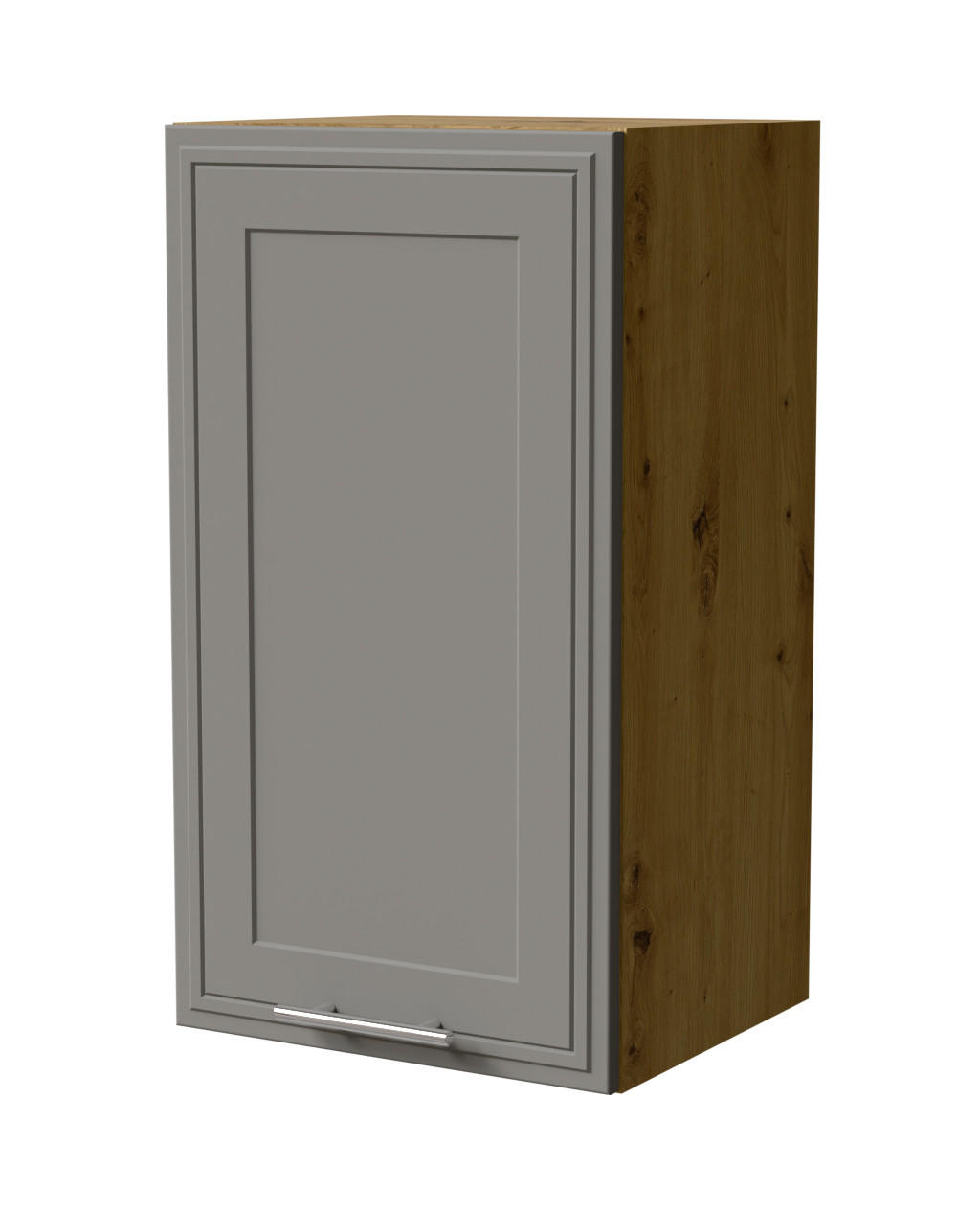 Feldmann-Wohnen Hängeschrank Grau, Eiche Artisan 40x72x32.5 cm