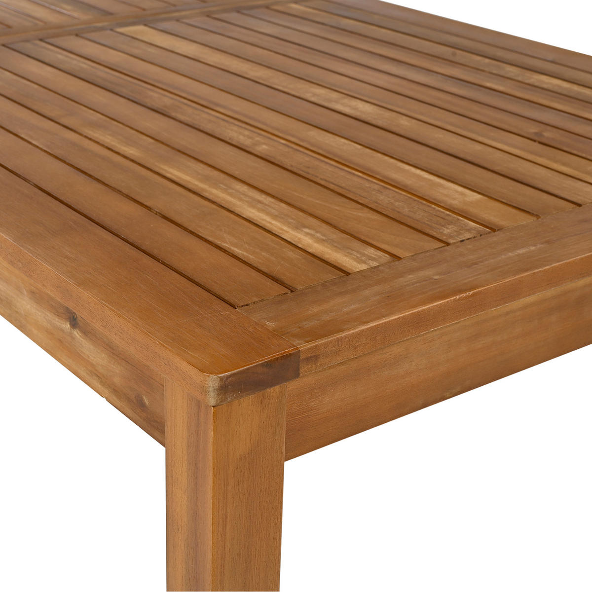 GARTEN-ESSTISCH-SET Grau mit Akazienholz-Tischplatte, 3er-Sofa, Sesseln & Hockern - Grau, Holz - ComfortXL