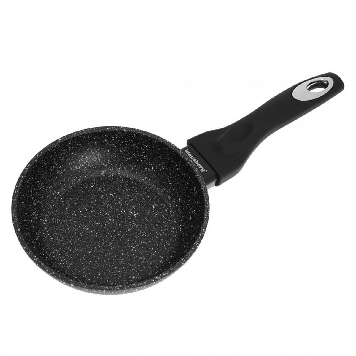 PFANNE Schwarz 16/16/4 cm KB7288 - Schwarz, Metall (16cm) - Klausberg 