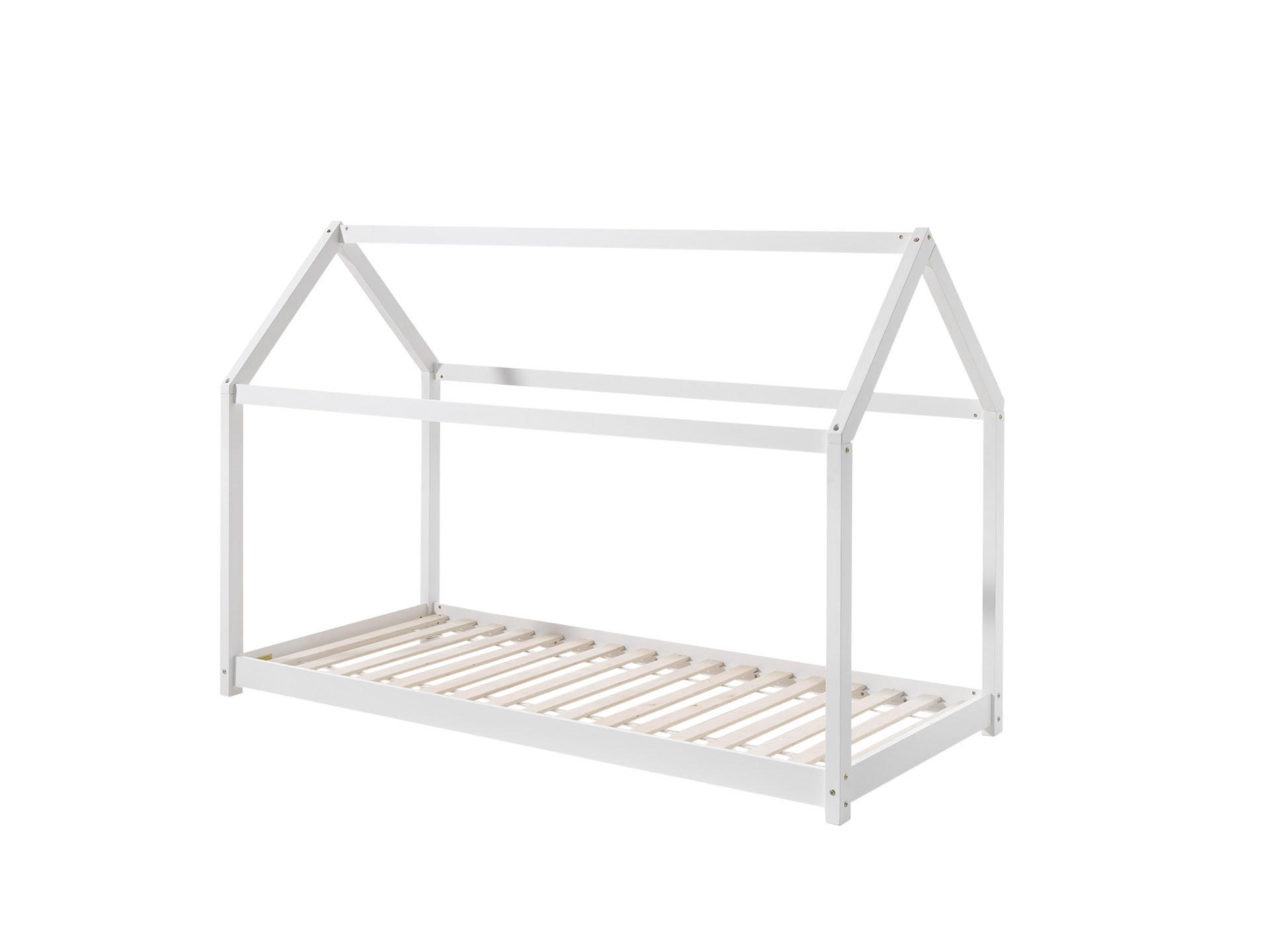 HAUSBETT CABANE Weiß 98x206x142 cm - Weiß, Holz - FURNLUX