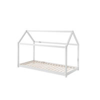 HAUSBETT CABANE Weiß 98x206x142 cm - Weiß, Holz - FURNLUX
