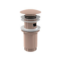 ABLAUFVENTIL CLICK/CLACK 5/4" Ganzmetall mit Überlauf Rotgold-Glanz - Roségold, Metall (7.5/7.5/15cm) - Alcadrain