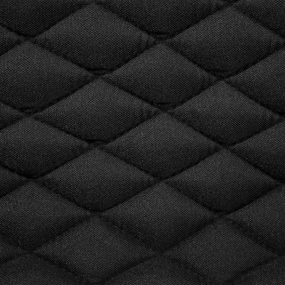 BARHOCKER 2er-Set Polsterbezug Schwarz Orlando - Schwarz, Textil/Metall (38/110/38cm) - Beliani