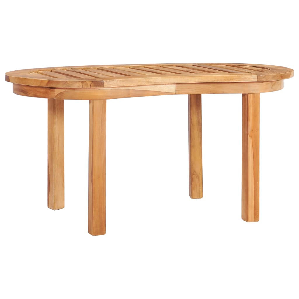 COUCHTISCH 90x50x45 cm Massivholz Teak - Braun, Holz (50/1/45cm) - furnicato
