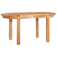 COUCHTISCH 90x50x45 cm Massivholz Teak - Braun, Holz (50/1/45cm) - furnicato