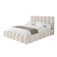 POLSTERBETT mit Bettkasten und Lattenrost, Bett mit Matratze H3/H4 - SORA 120x200 Beige - Beige, Holzwerkstoff/Textil (120/200cm) - ALTDECOR