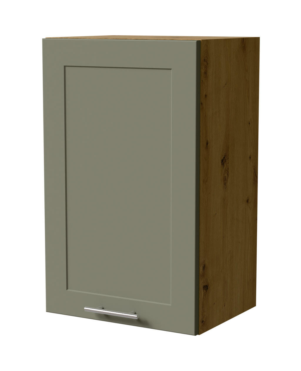 HÄNGESCHRANK Oslo W2/45 Eiche Artisan / Reed Green Matt 45 / 32,5 / 72cm - Eiche Artisan/Grün, Holz/Holzwerkstoff (45/72/32.5cm) - Feldmann-Wohnen