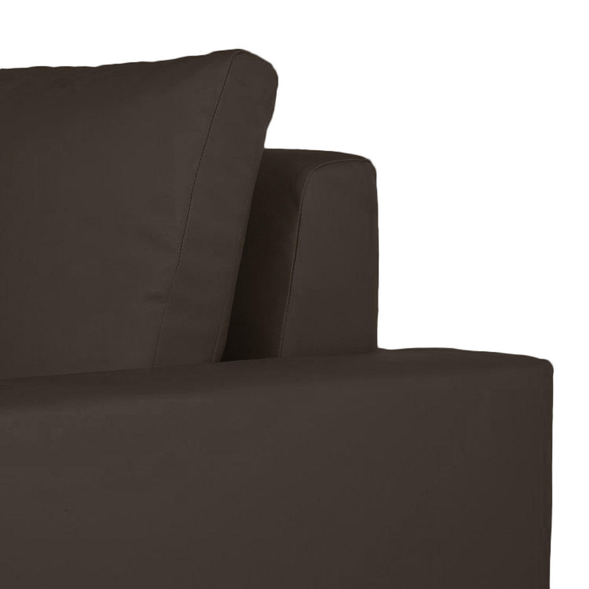 SCHLAFSOFA - Silberfarben/Braun, Kunststoff (173/90/90cm) - home24