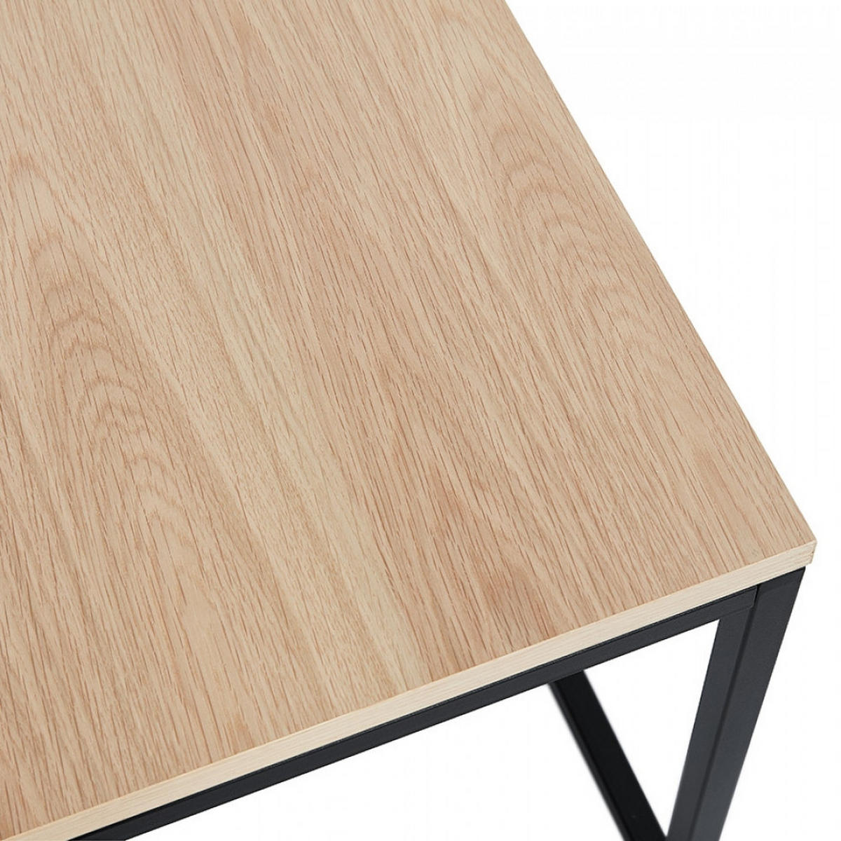 LOUNGETISCH Beige 50x50x45 cm - Beige/Schwarz, Holz/Metall (50/50/45cm) - AlterEgo