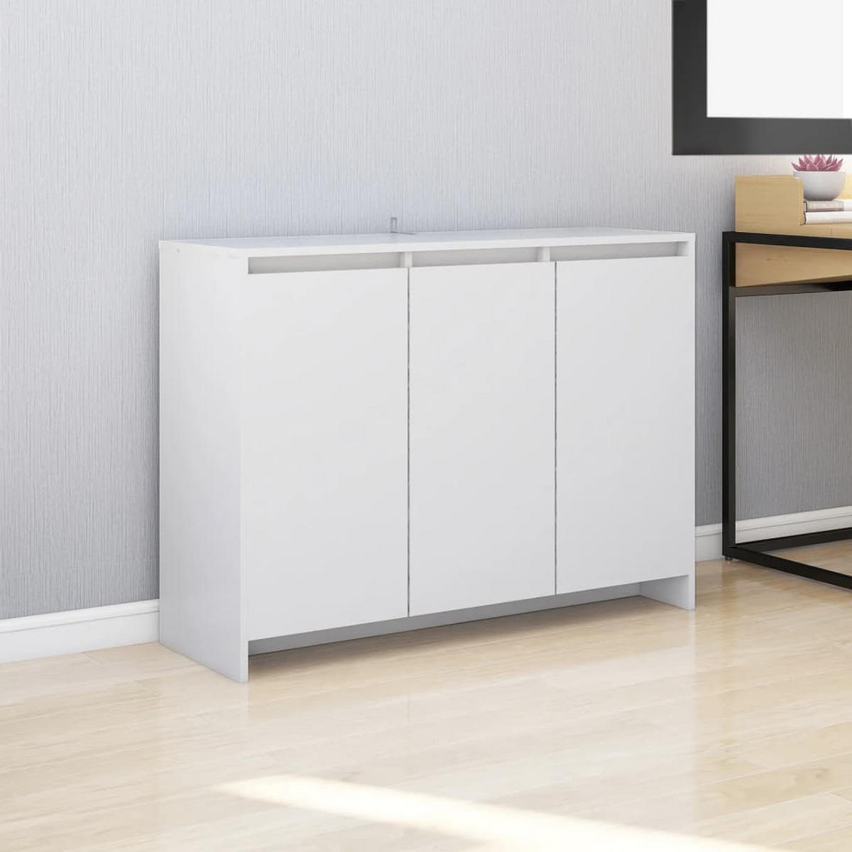 SIDEBOARD Weiss 102/33/75 Cm Holzwerkstoff - Weiß, Holzwerkstoff (33/75/102cm) - vidaXL