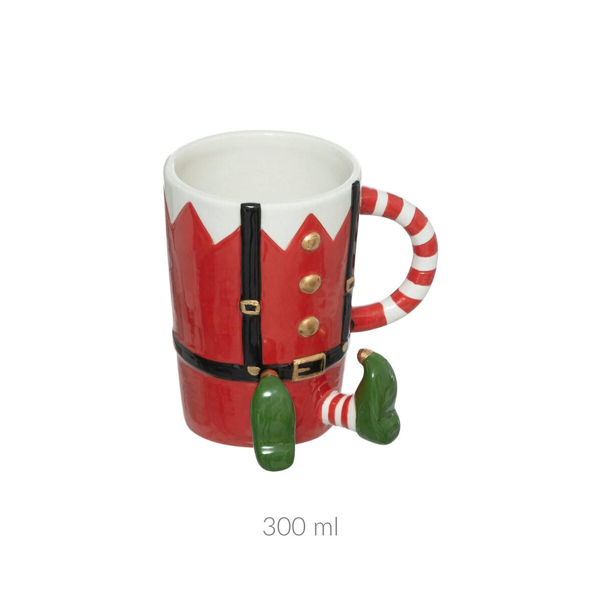 WEIHNACHTSTASSE Elfenmotiv 300 ml - Multicolor, Stein (8/11.6/11.3cm) - Atmosphera Createur d´interieur