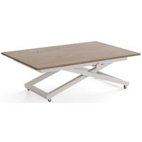 COUCHTISCH Axen höhenverstellbar ausziehbar, Eiche Braun 120-160/80/38-75 cm - Kaschmir/Greige, Holzwerkstoff/Metall (80/160/75cm) - WFL GROUP