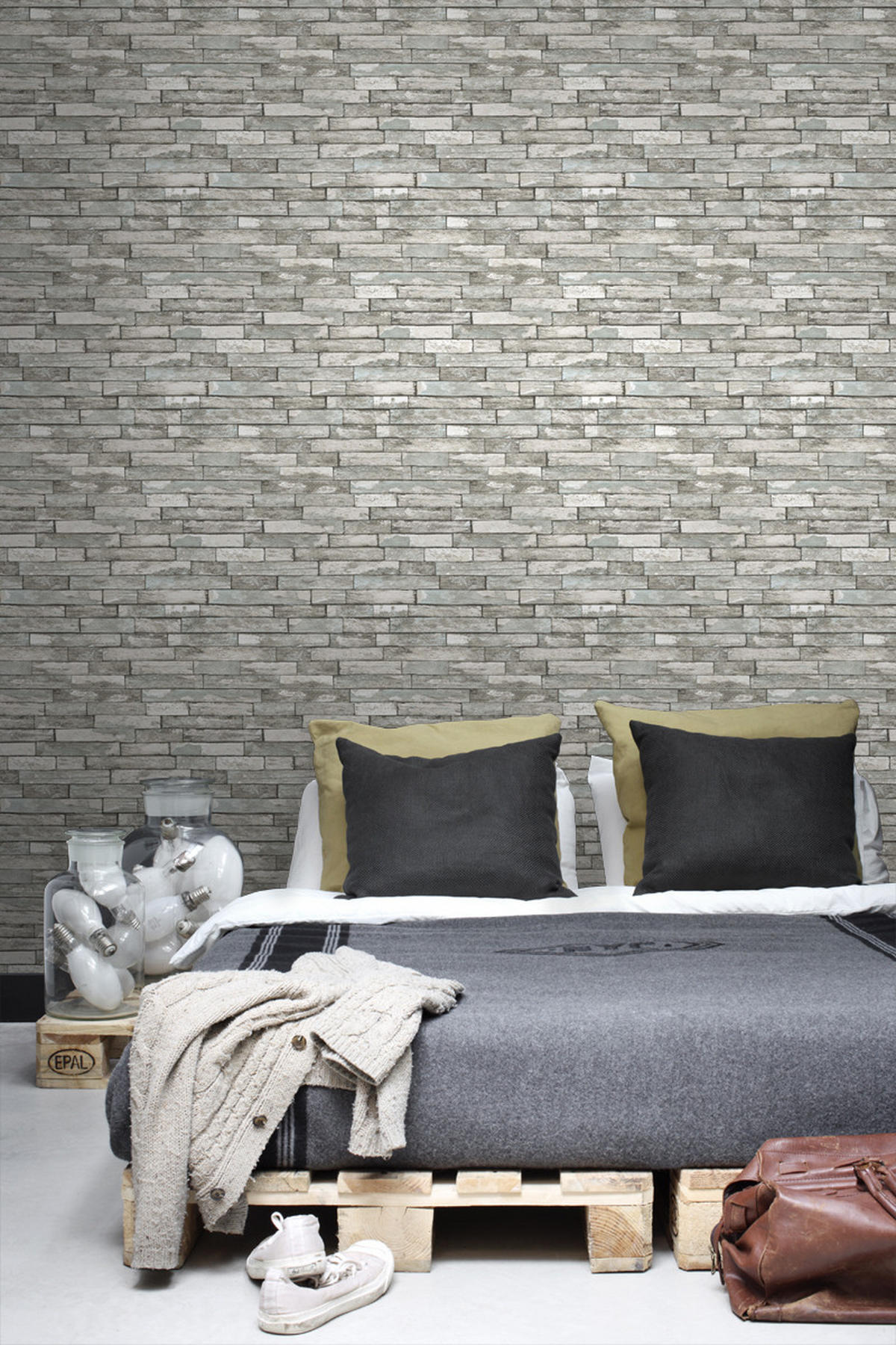 TAPETE Holz-Motiv 53 cm x 10.05 m - Grau, Papier (53/1000cm) - ESTAhome