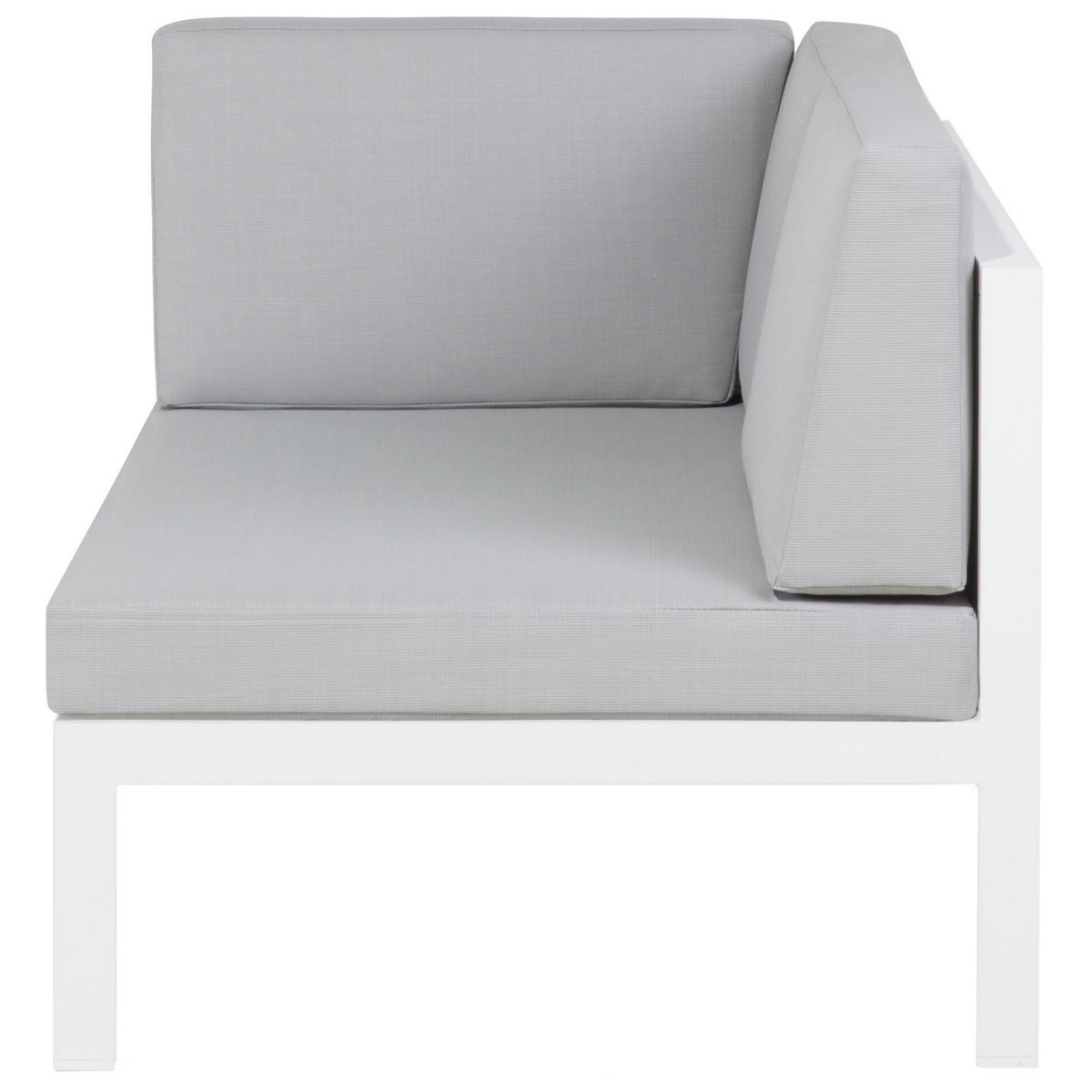 LOUNGE-SET 6-Sitzer grau Castella - Grau, Metall - Beliani