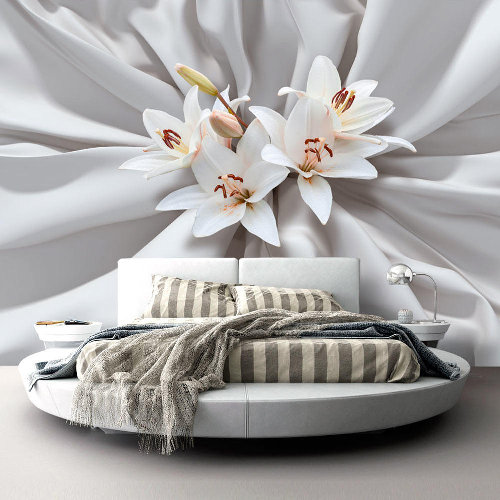 VLIESTAPETE Grau 200/140 cm - Weiß/Grau, Textil (200/1cm) - KUNSTLOFT