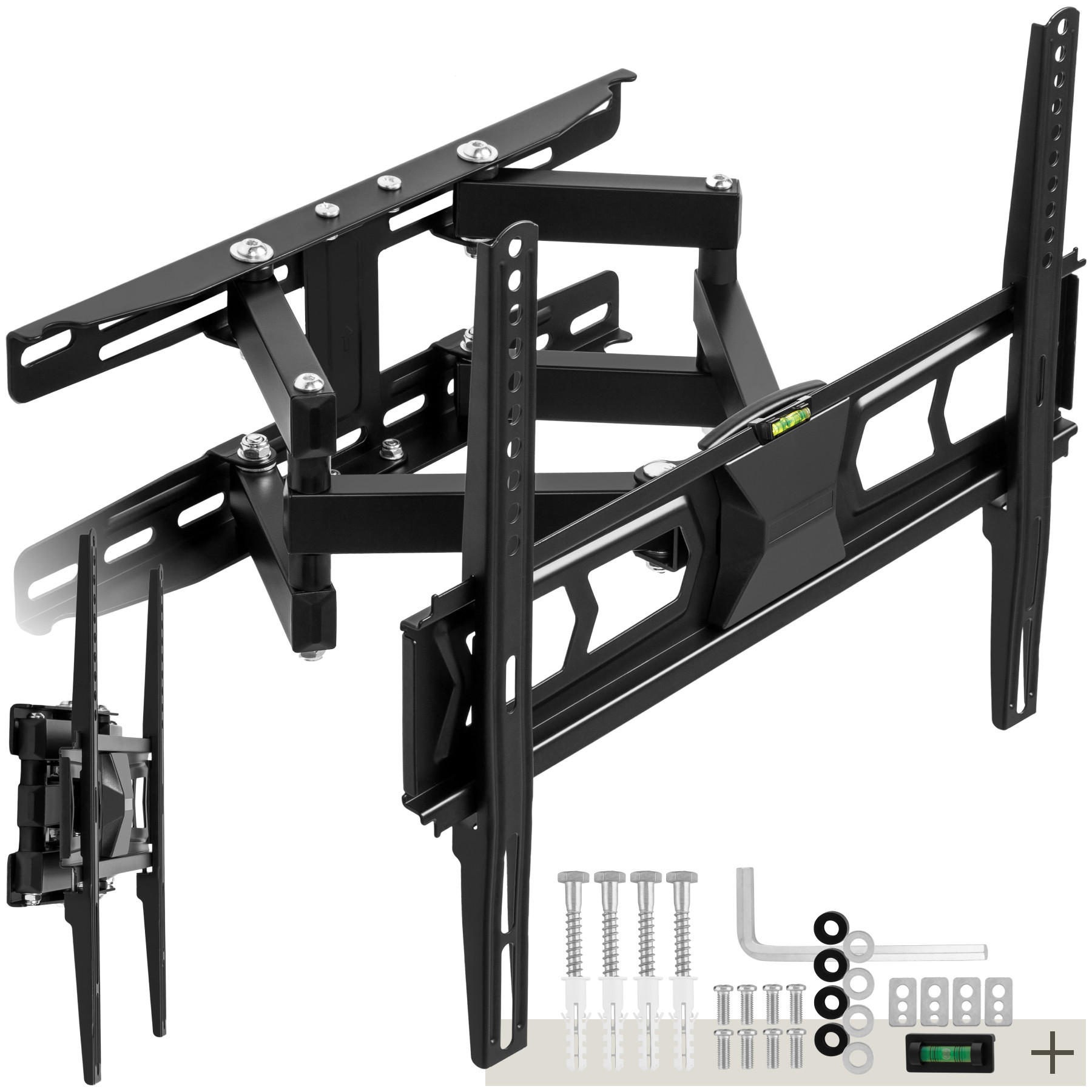 TV-WANDHALTERUNG, bis 60 kg,schwarz - Schwarz, Metall (40/43/34cm) - tectake