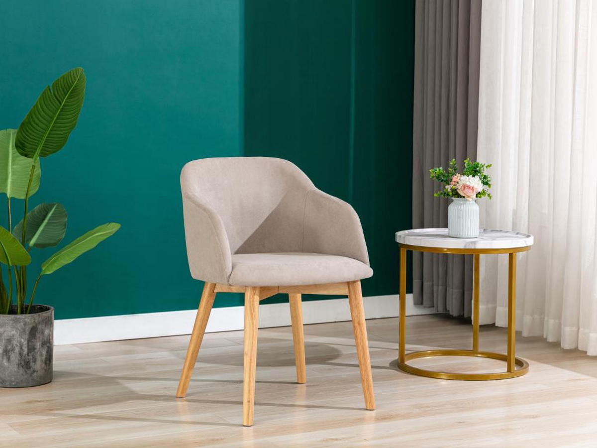 STÜHLE 6er-Set - Stoff - Beige - JELISA - Creme, Textil (56/79/54cm) - Vente-Unique