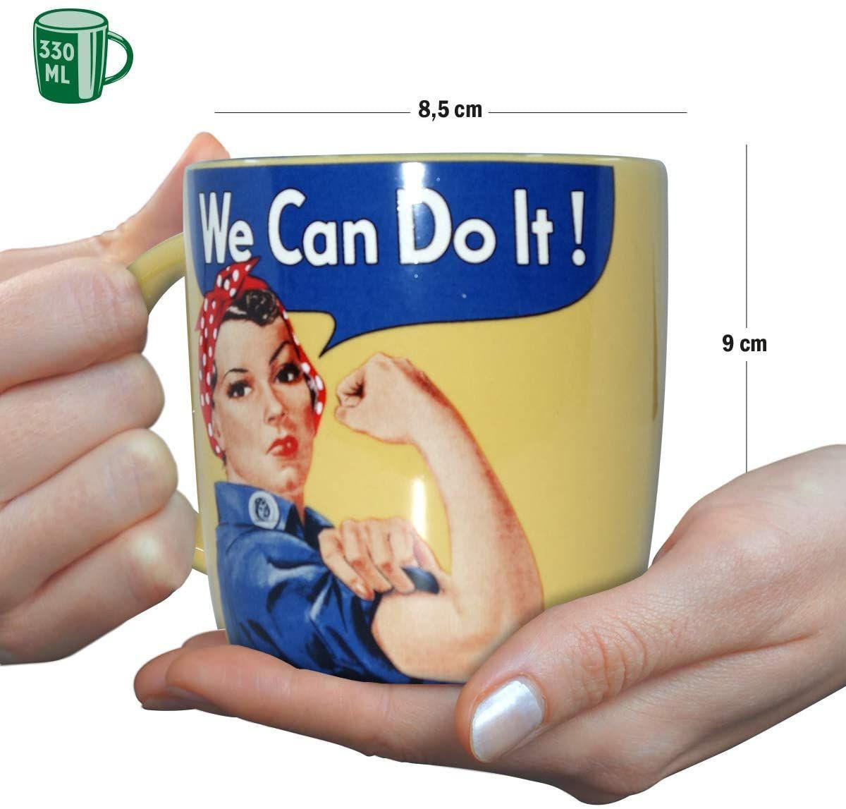 KAFFEETASSE 330 ml USA We can do it - Multicolor, Keramik (0.33L) - Nostalgic-Art