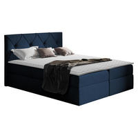 BOXBETT Crystal - Dunkelblau, Holz (180/200cm) - MIRJAN24