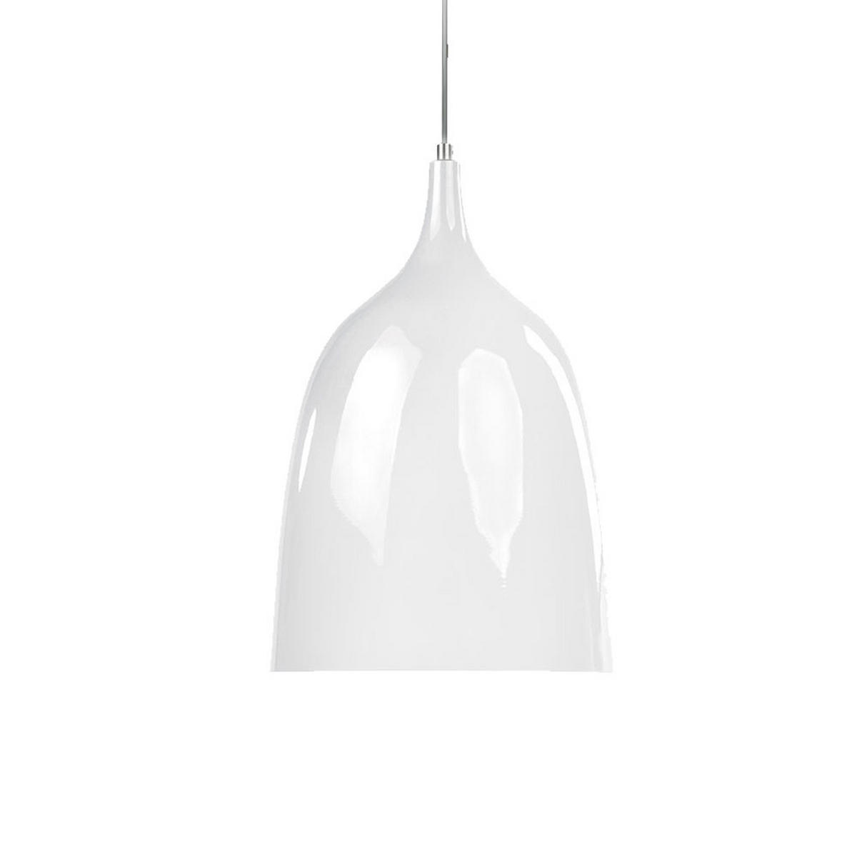 HÄNGELEUCHTE JOE Weiß Silber - Weiß, Metall (27/27/110cm)