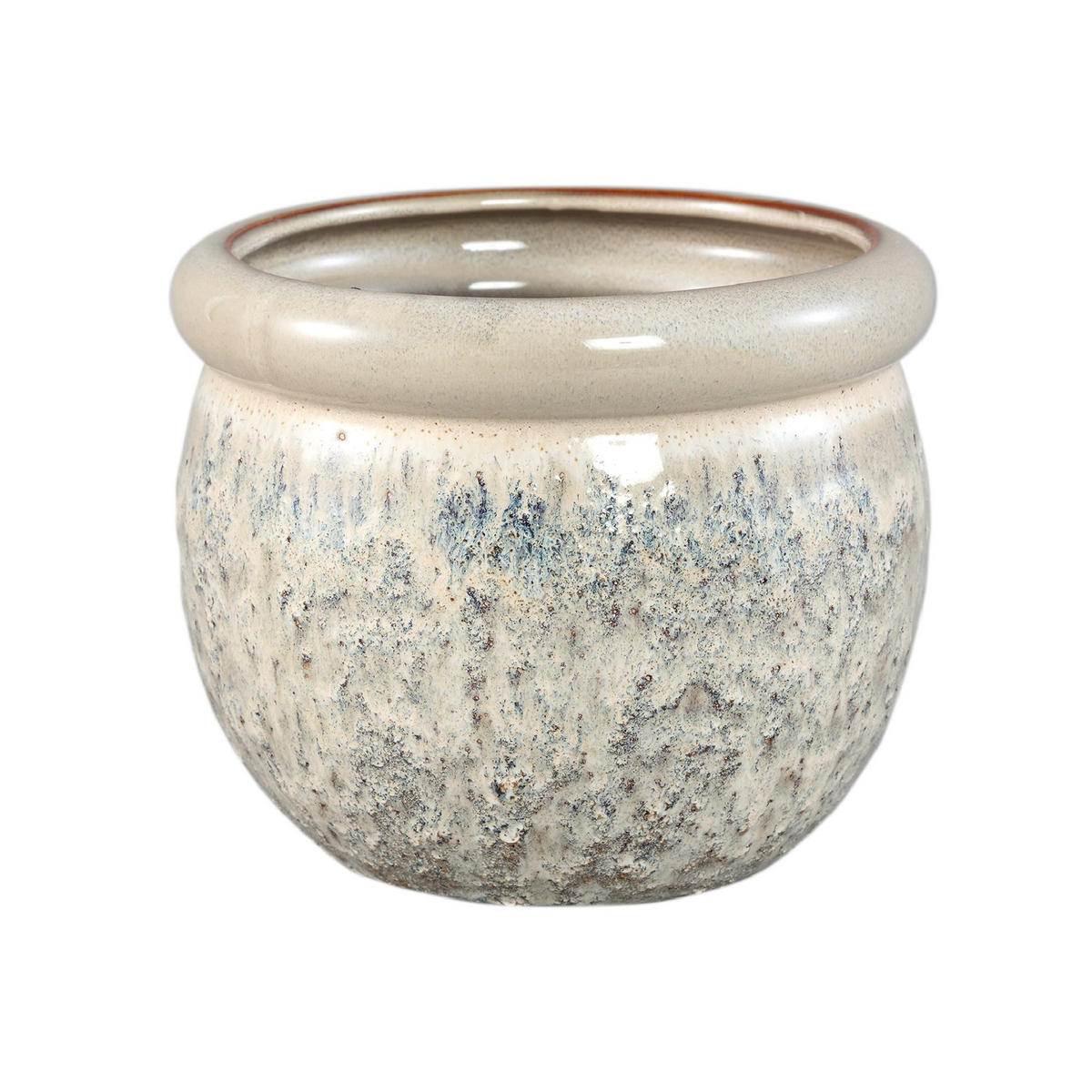 TOPF Jena Beige 19.5/19.5/16cm - Beige, Keramik (16cm) - PTMD Collection