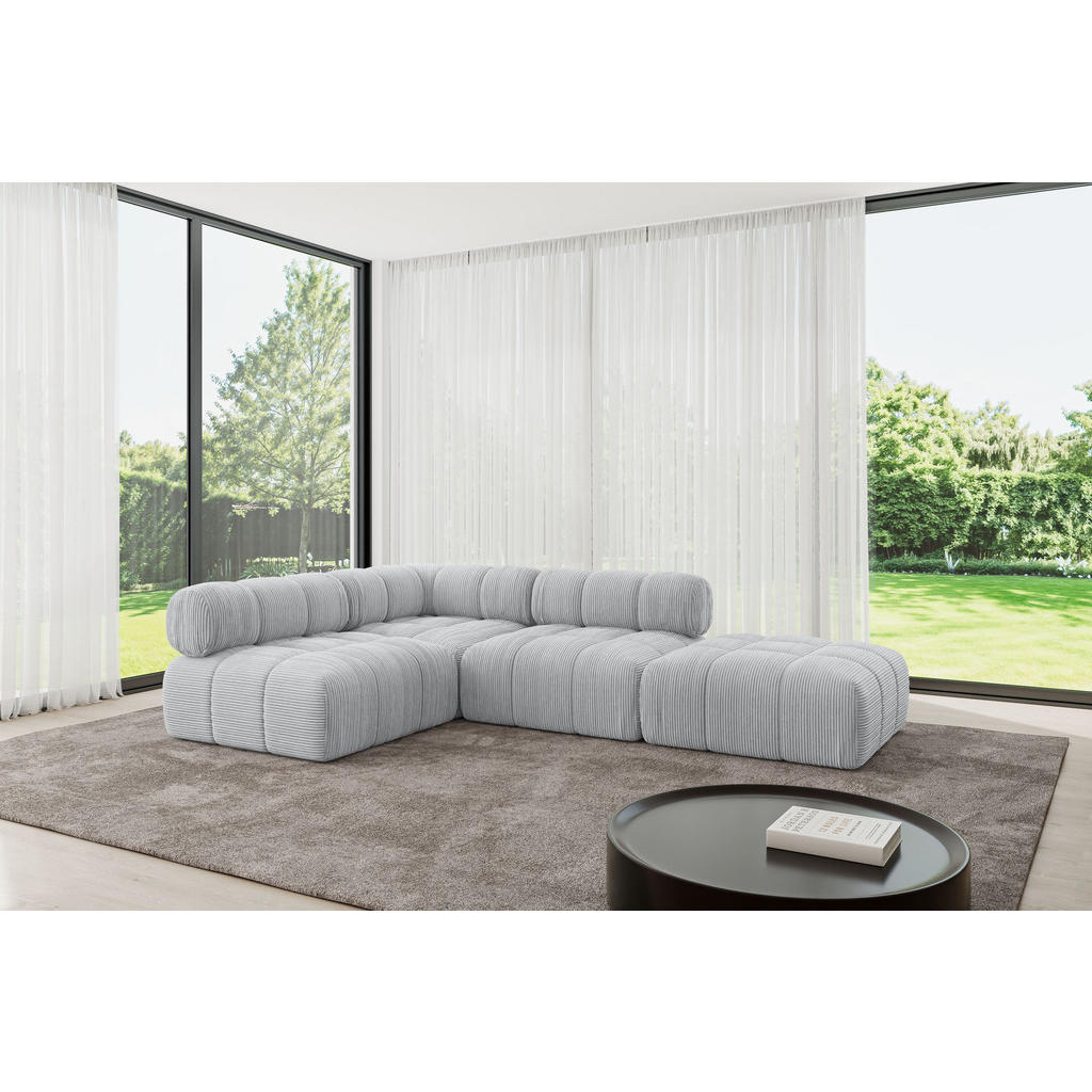 Thumbnail - Altdecor Ecksofa, Grau, Textil, 5-Sitzer, L-Form, 285x190 cm, Wohnzimmer, Sofas & Couches, Wohnlandschaften, Ecksofas