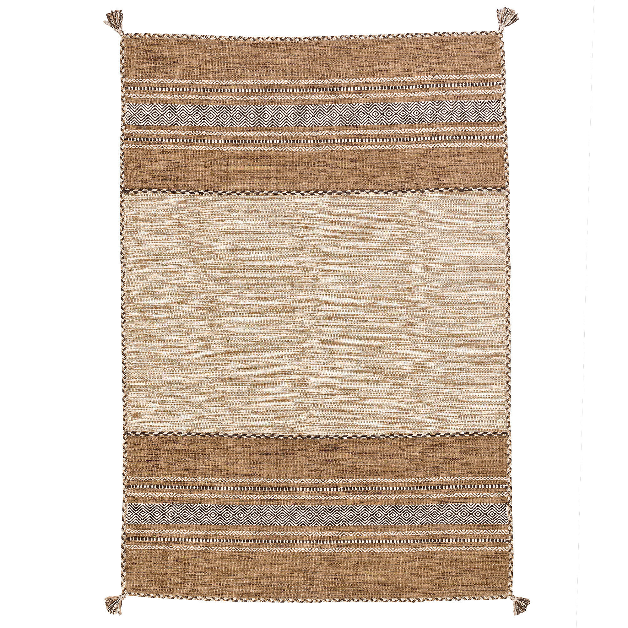 NATUR TEPPICH KELIM NAVARRO - Beige, Textil (200/300cm) - Pergamon