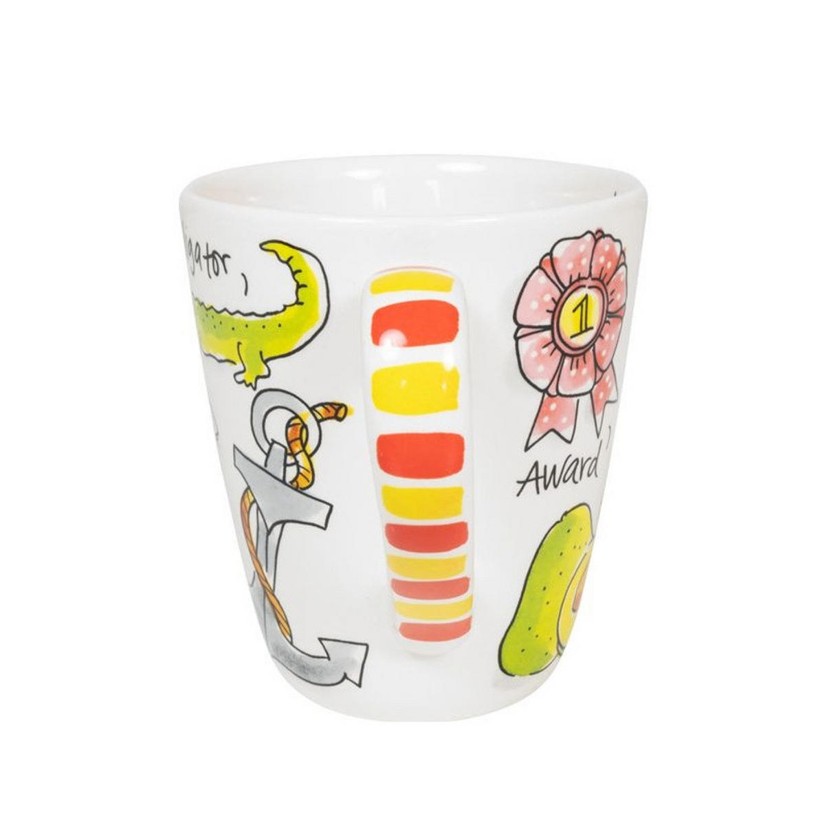 BECHER Love Letter A in Bunt - 350 ml - Multicolor, Keramik (0.35L) - Blond Amsterdam