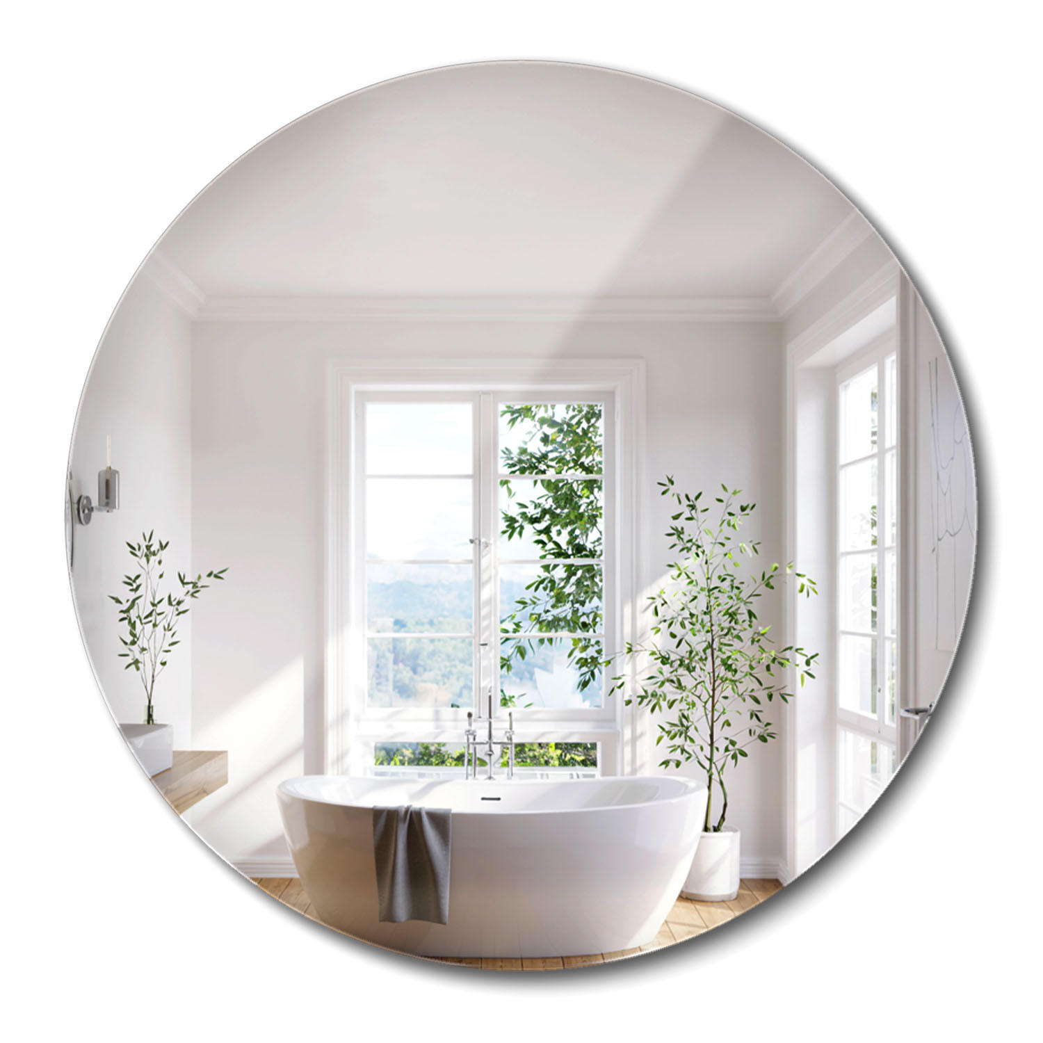 ArtPrintCave Spiegel Transparent 60x60x0.4 cm