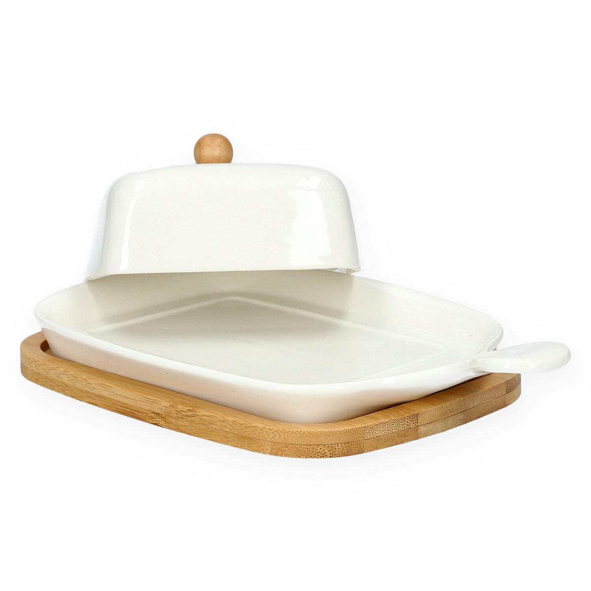 BUTTERDOSE Fincan 22 cm - Weiß, Keramik (13/7/22cm) - Homla