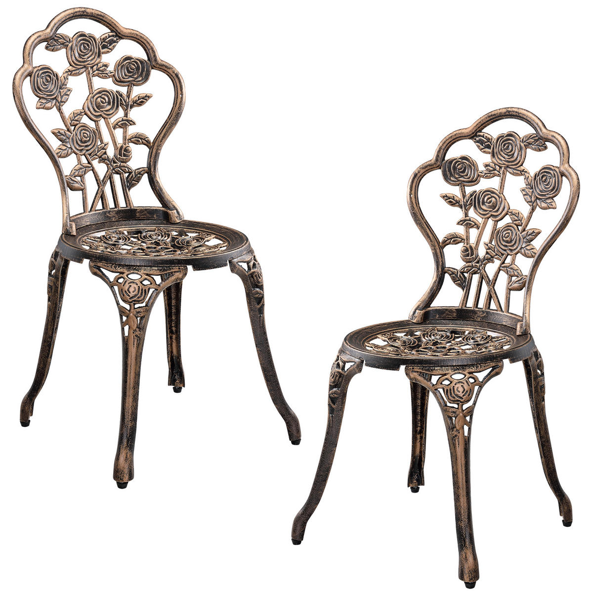 BALKON-SET 3 TLG. Wakefield - Bronzefarben, Metall - casa.pro