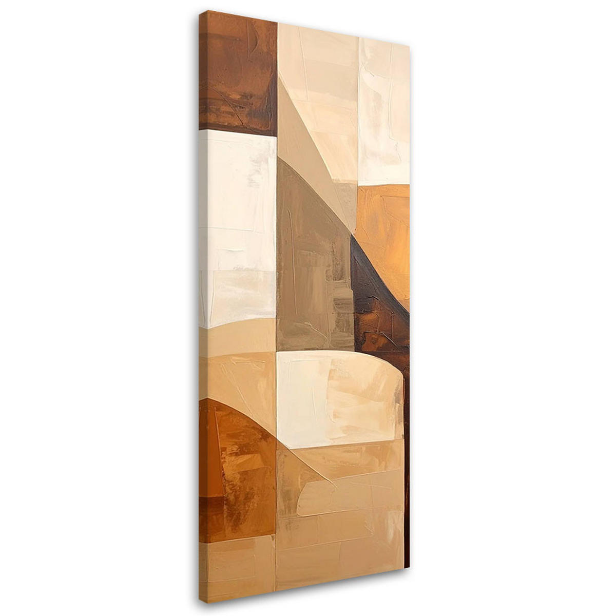 LEINWANDBILD 3D und geometrisch 50x150cm - Beige, Textil (50/150cm) - Feeby