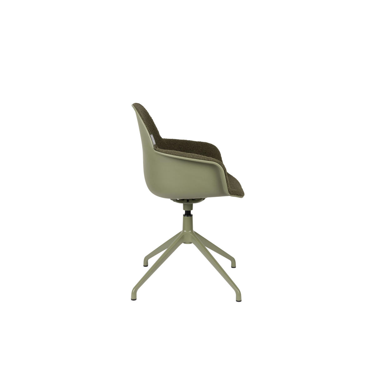 ESSZIMMERSTUHL Albert Kuip Swivel Armlehne Grün - 2 er Set - Grün, Textil (59.2/83.6/52cm) - Zuiver