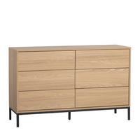 SCHUBLADENKOMMODE DOPPELTE Remi Natürlich 120 cm x 76 cm - Naturfarben, Holzwerkstoff (120/76/40cm)