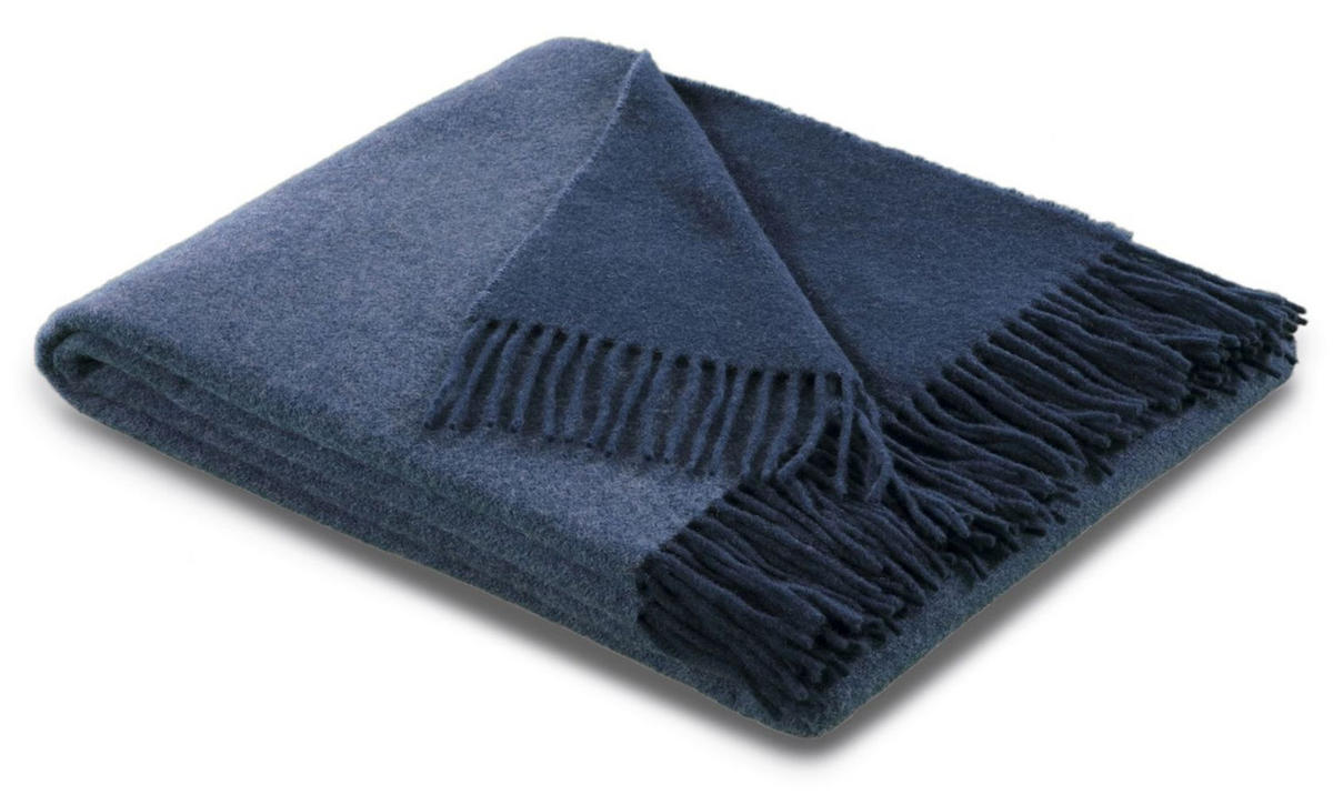 TAGESDECKE Plaid jeans-marine 130 x 170cm - Dunkelblau, Textil (130/170cm) - Biederlack