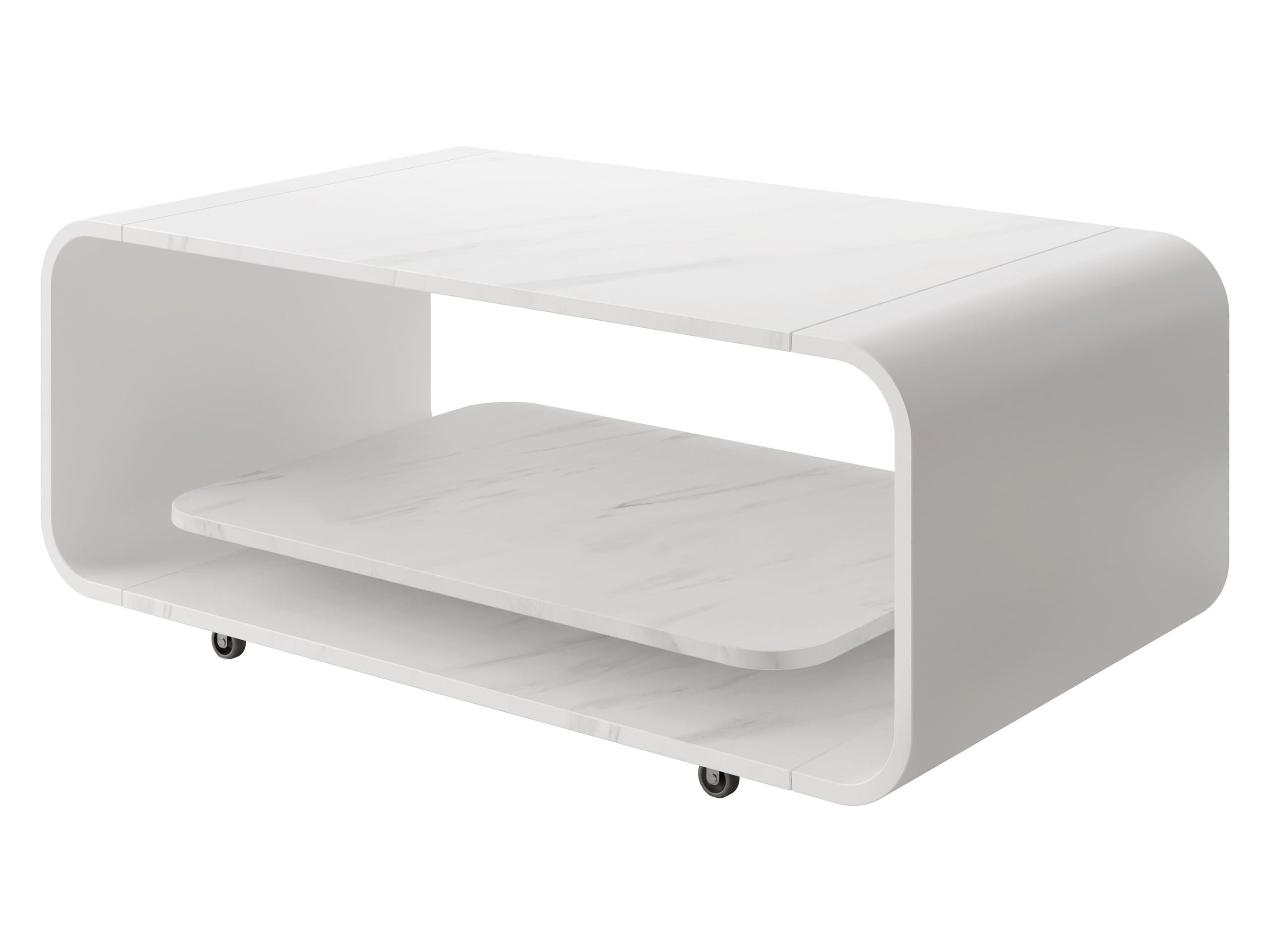 COUCHTISCH Elio - Weiß, Holzwerkstoff (100/50/41cm) - MIRJAN24