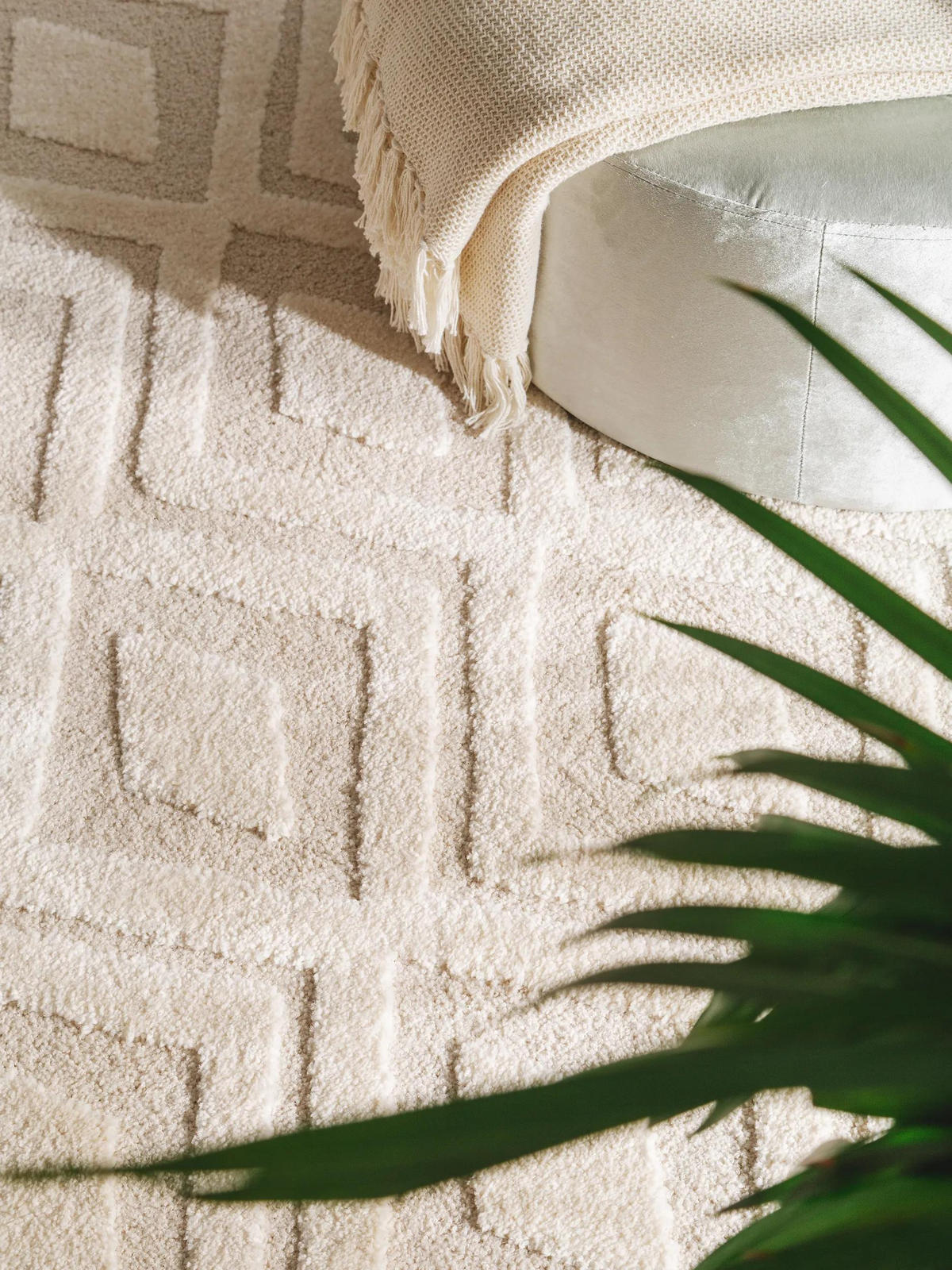 TEPPICH Eve Cream/Beige 140x200 cm - Creme, Textil (140/200cm) - benuta Nest