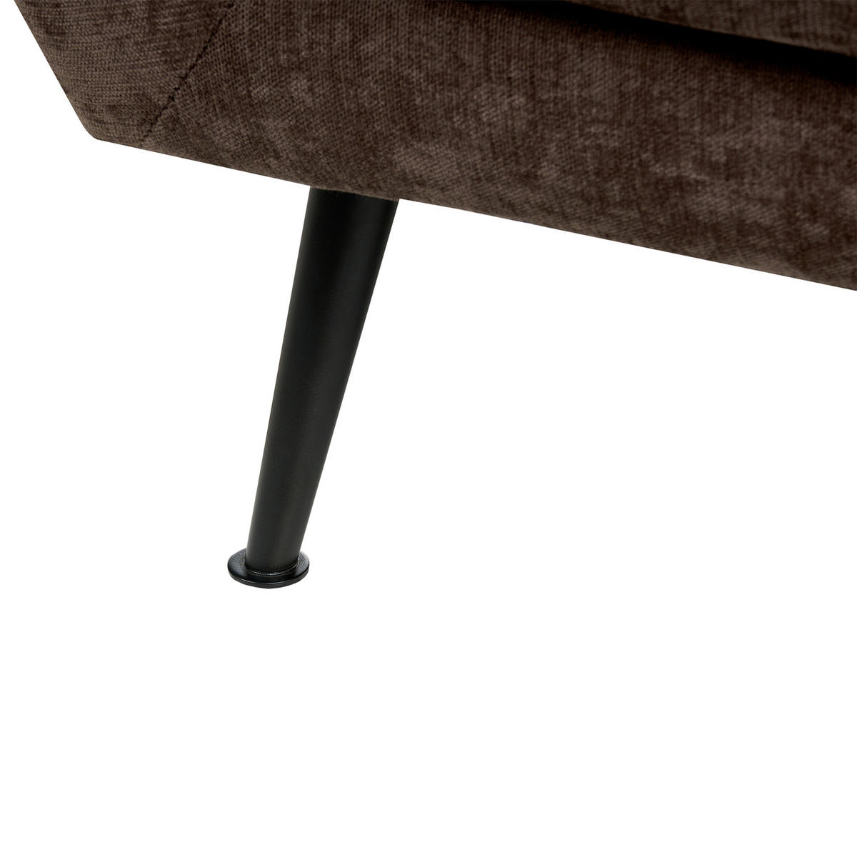 2-SITZER-SOFA Chenillegewebe Dunkelbraun Eiby - Dunkelbraun, Textil (130/80/90cm) - Beliani