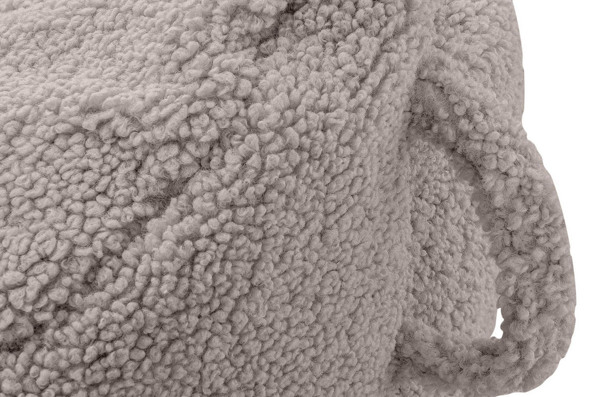 SITZSACK COSMO aus Bouclé, Hellbraun - Hellbraun, Textil (85/80/85cm) - KONSIMO®