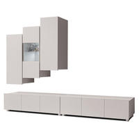 WOHNWAND Kossana 11 Beige 300/142/43 cm Design - Beige, Holzwerkstoff/Kunststoff (300/142/43cm) - AX Living