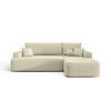 ECKSOFA mit Schlaffunktion FIGO Quelle 02 Rechts - Ecru, Textil (250/150cm) - Bedante