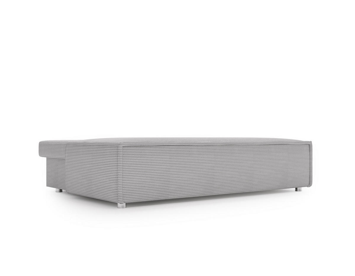SCHLAFSOFA Mit Bettkasten DUO Poso Stoff Grau - Grau, Holz (198/89/90cm) - Kaiser Möbel