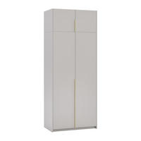 ŠATNÍ SKŘÍŇ S OTOČNÝMI DVEŘMI AMARA, 100/250/58 cm 2dveřová, kašmírová - zlatá/kašmírová, kompozitní dřevo (100/250/58cm) - MASSENO