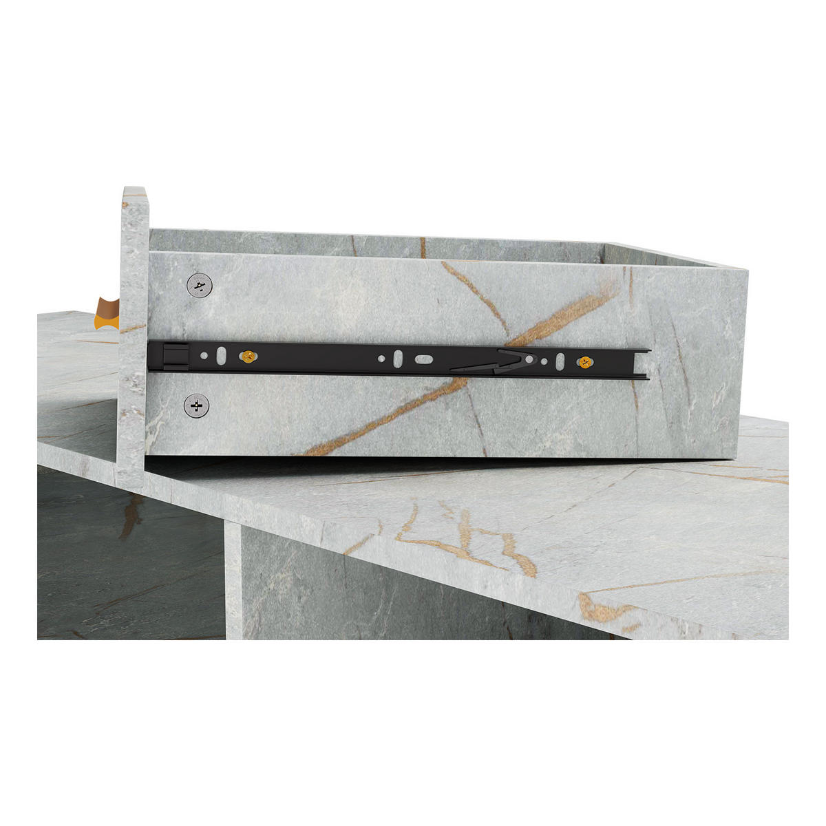 SIDEBOARD in 160/81/40cm - Grau, Holzwerkstoff/Metall (160/81/40cm) - HOMAVO